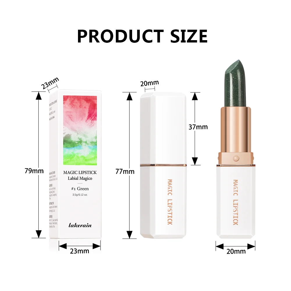 Temperature Color Change Lipstick Color Changing No Fading Waterproof Lip Stick Moisturizing Pink Purple Lips Maquillaje