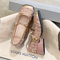 Women's Mary Janes Shoes 2024 Summer New Fashion Platform High Heels Pumps Female Party Dance Wedding Shoes Female Large Size 40