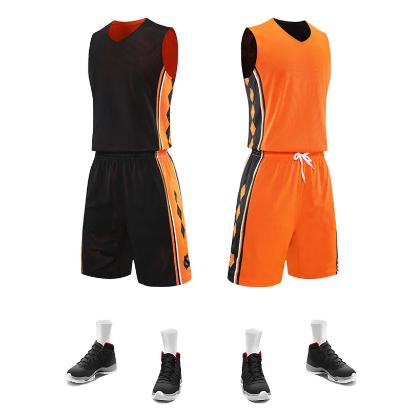 

Reversible Basketball Jersey Unisex Customized Male Two-sided Wear Team Female Quick-drying Vest Game Training Suit