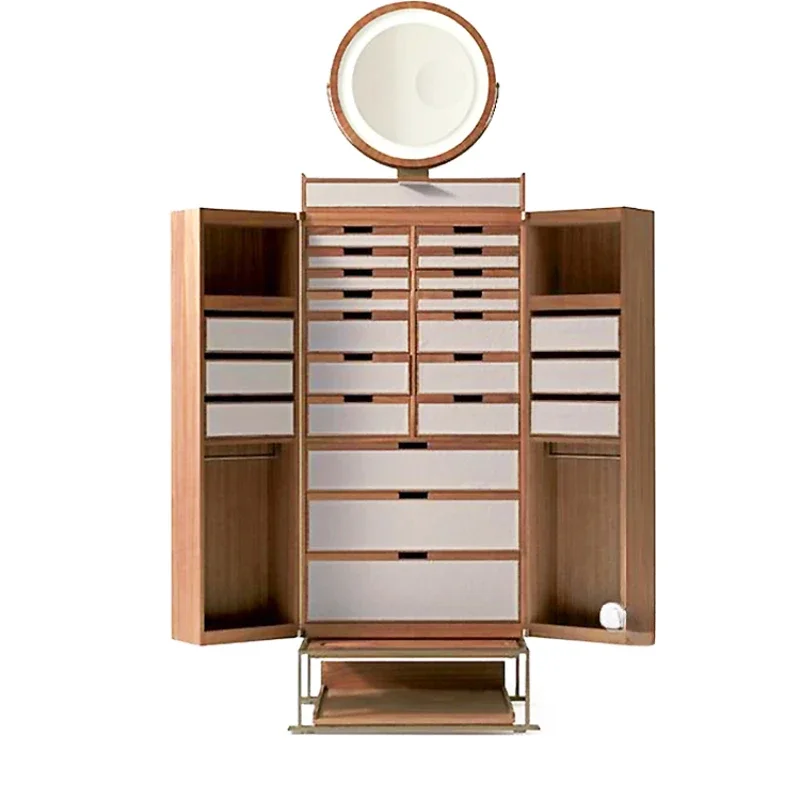 Italian light luxury solid wood jewelry cabinet