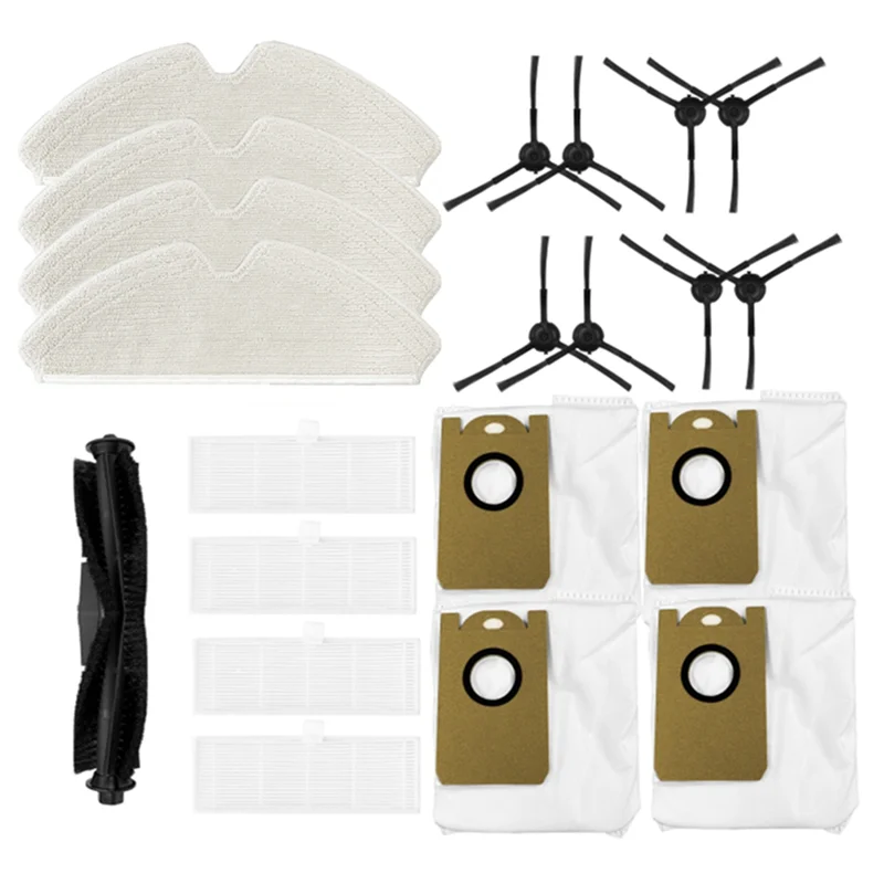 A84X-Для Proscenic M7 Pro/Kyvol Cybovac S31/HONITURE Q6/Uoni V980 Plus Запасные части для робота-пылесоса Основная щетка HEPA-фильтр A84X-Для Proscenic M7 Pro/Kyvol Cybovac S31/HONITURE Q6/Uoni V980 Plus Запасные части для робота-пылесоса Основная щетка HEPA-фильтр