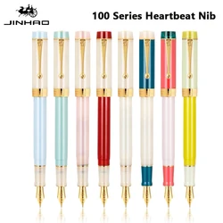 Jinhao 100 Centennial Fountain Pen Resin Luxury Pens Muti-color F/M Heartbeat Nib Writing Pen Stationery Office School Supplies