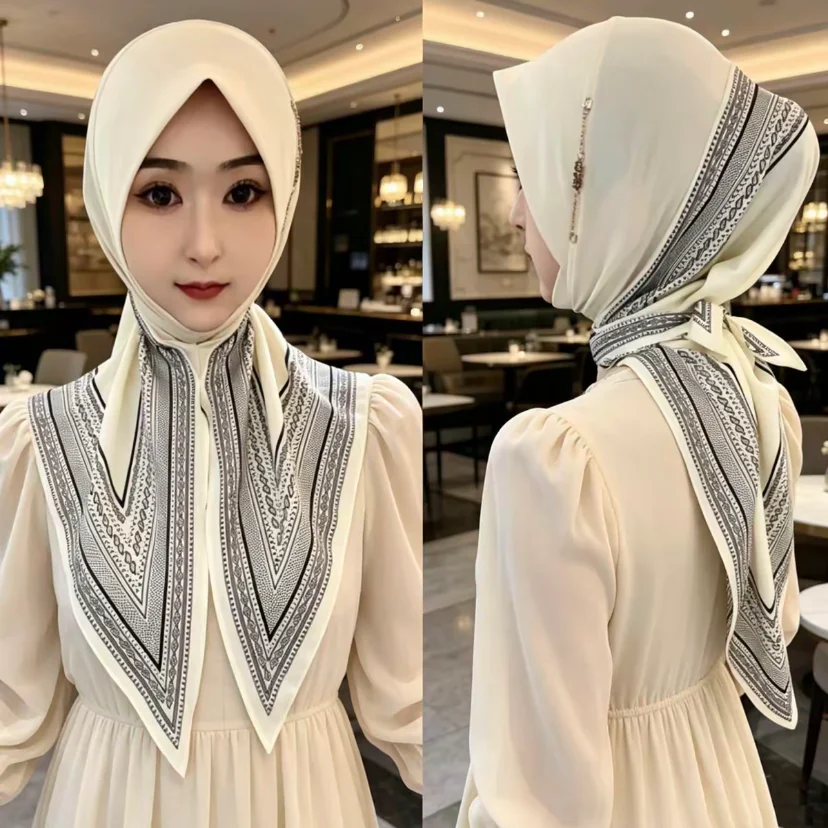 Picture 7: Triangle Scarves New Muslim Head Cover Girls Hijab Ready
