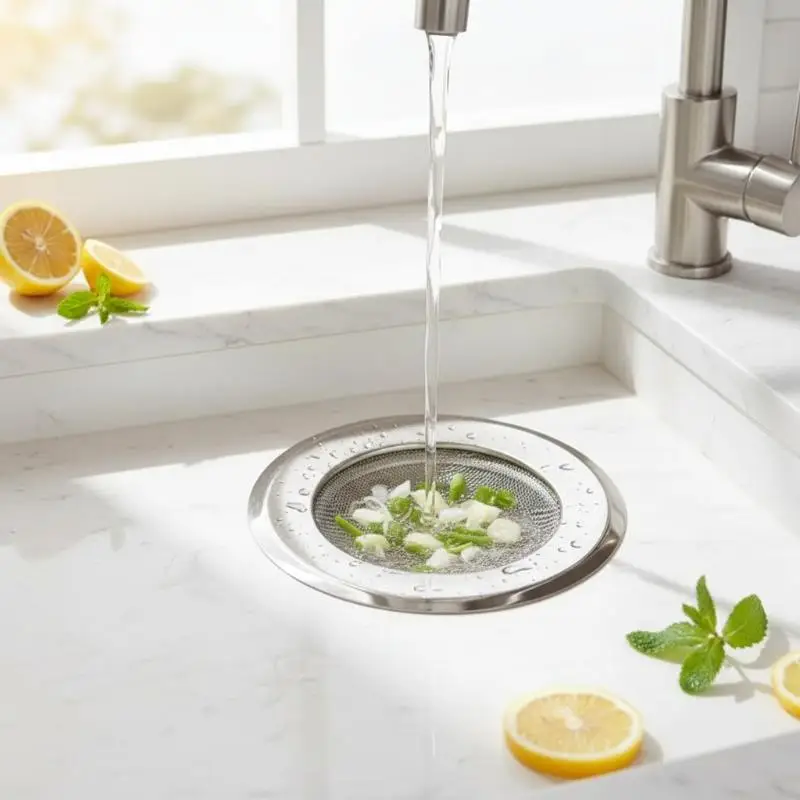 New！Stainless Steel Sink Drain Strainer Rust Resistant Fine Mesh For Kitchen Bathroom Sinks Catch Food Debris Prevent Blockages