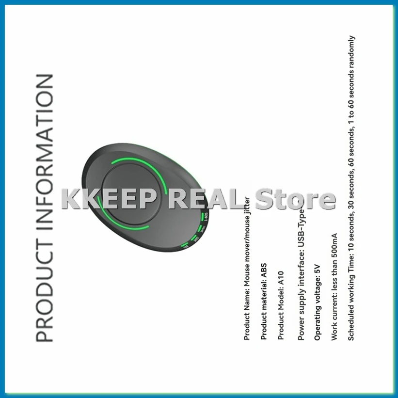 Undetectable Mouse Mover Pad Device Automatic Mouse Wiggler Shaker to Keep Mouse Moving Work Home-A79M