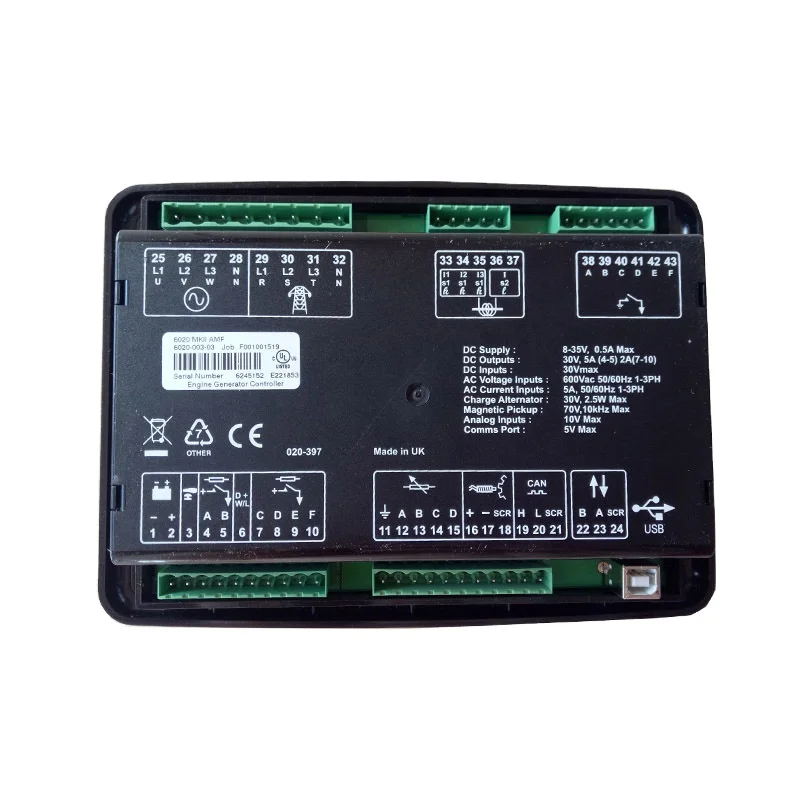 Auto Start Generator Controller Control Module Deep Sea DSE6020 Engine Control Panel DSE 6020