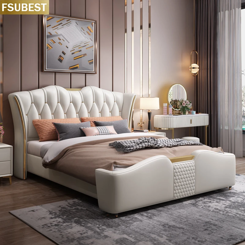 European King Size Queen Bed Luxury Bed Frame Lit Cama Yatak Letto Letti Bedden Bedroom Furniture Matrimoniale Wooden Muebles