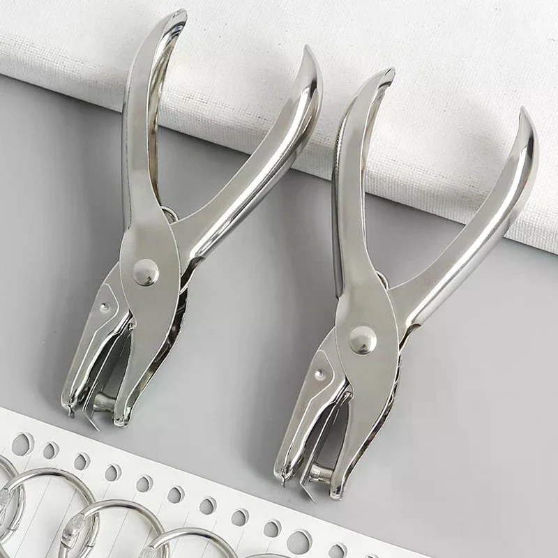 

3/6mm Hole Puncher Portable Single Hole Punch Paper Material Scrapbooking Handheld Metal Craft Office Binding Supplies