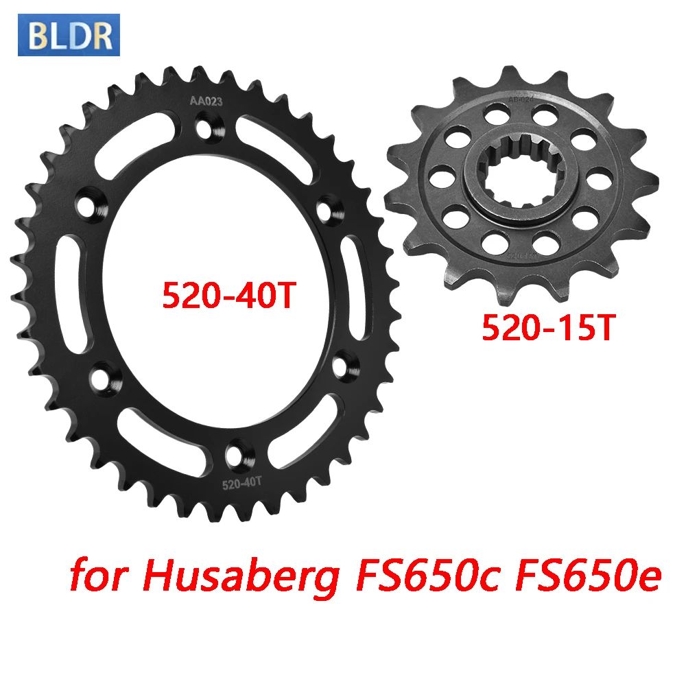 

520-15T 520 40T Motorcycle Front Sprocket Gear Wheel for Husaberg FS650 c 2005-2008 FS650e 2003-2008
