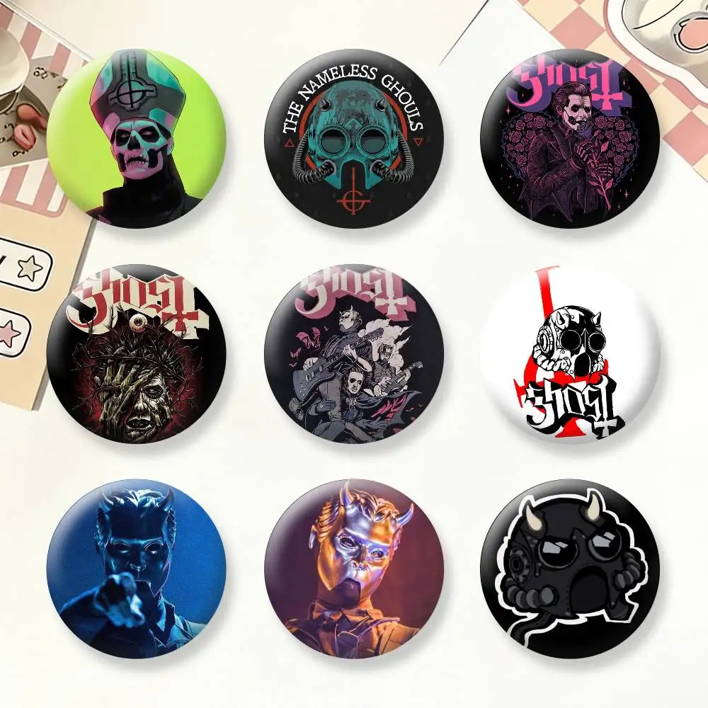 

G-Ghost bc Nameless Ghoul Badges Creative Tinplate Button PinsBrooch Badge Clothes Backpack