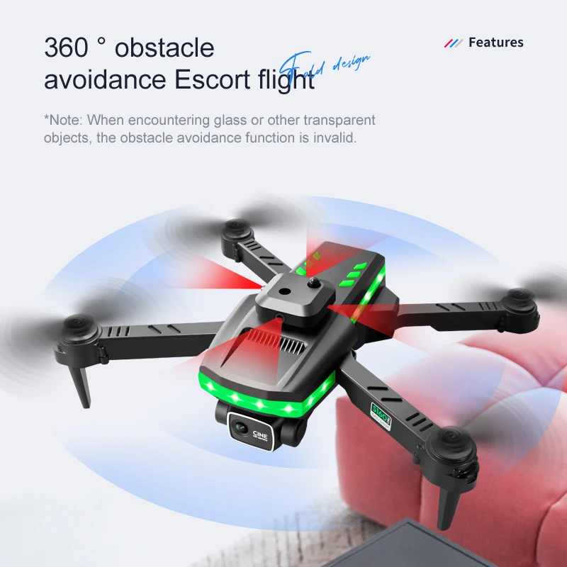 New S160 Mini Drone With 4K Camera RC Helicopter Three Sided Obstacle Avoidance Foldable Quadcopter Dron Toys For Boys Gift