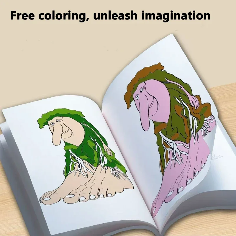 كتب التلوين الإيطالية Brainrot كراسة الرسم مضحك أنيمي لعبة Tralalelo Tralala Tun Sahur تلوين كتب الرسم لوازم الفن هدية