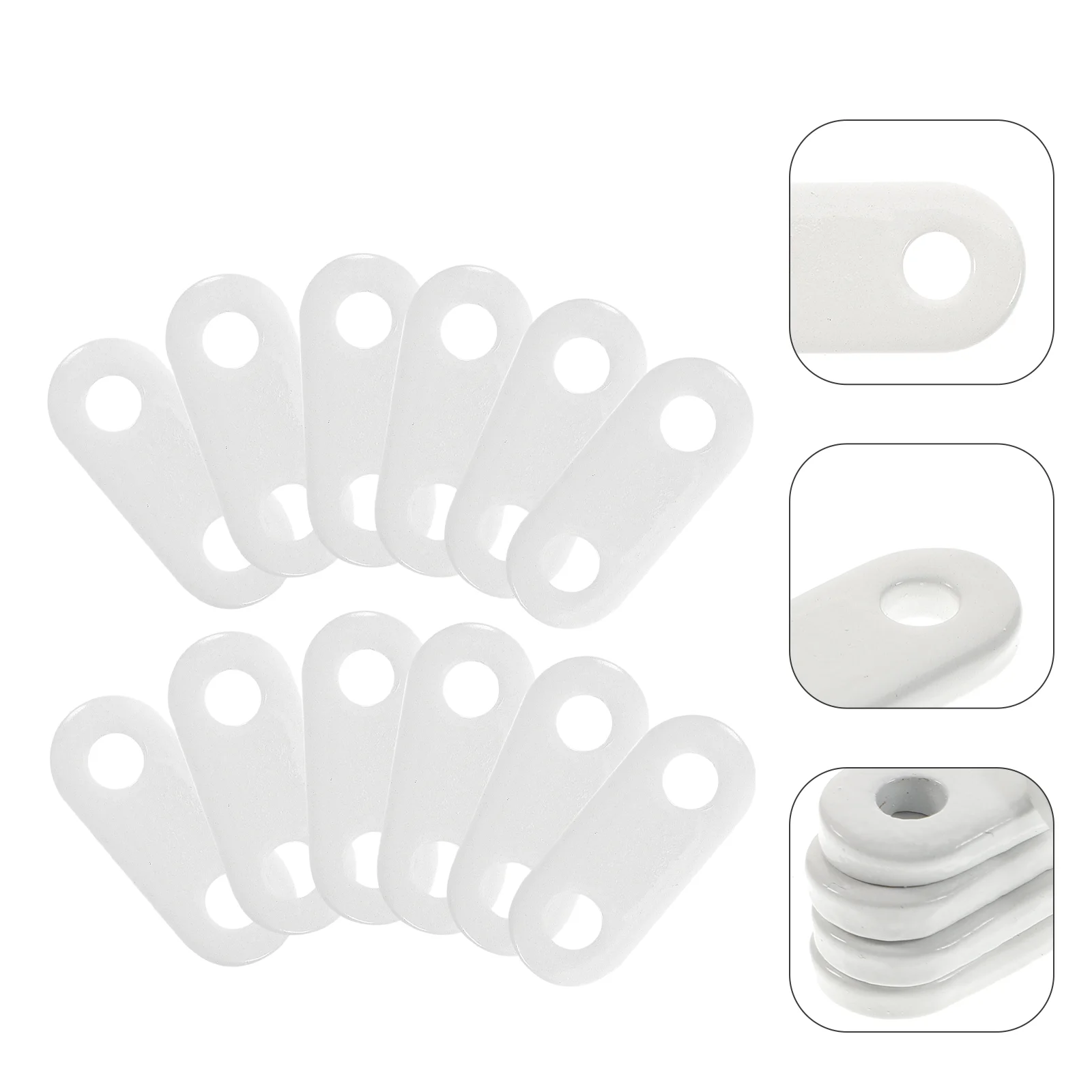 12 Pcs Shutter Pendant Outdoor Curtain Window Coverings Shower Bottom Curtains Drapery for