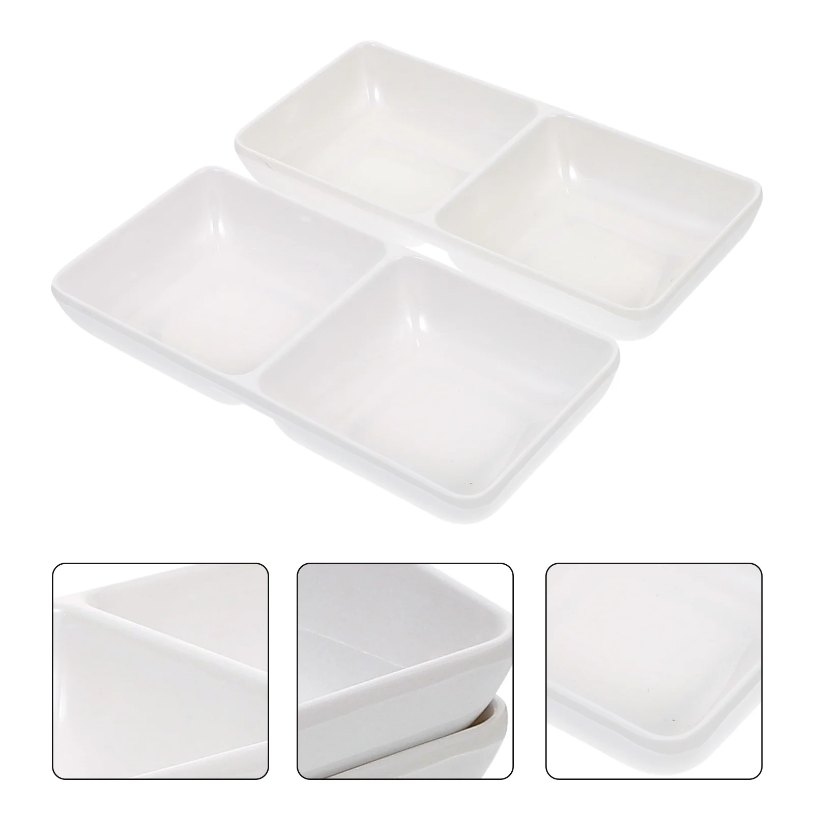 

2Pcs Anti-Slip Paint Mixing Dishes Smooth Surface Versatile Color Stirring Trays Suitable for Watercolor Gouache Acrylic Oil