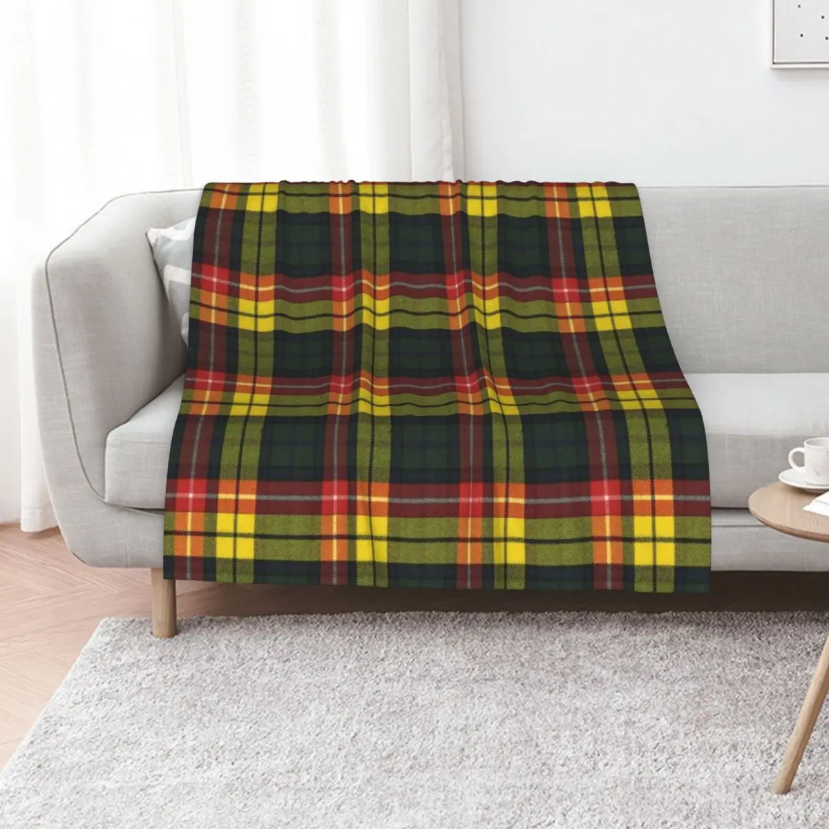 

Buchanan M Original Scottish Tartan Throw Blanket Hairy Luxury Brand Bed covers bed plaid Blankets