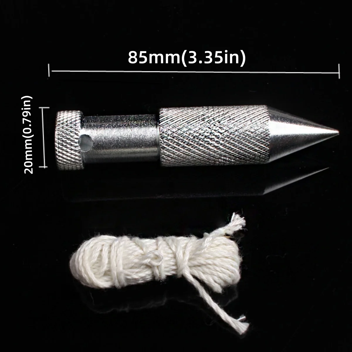 Kit de martelo de medição de construção, 2 peças, pingente de fio galvanizado com estilingue, ferramentas duráveis de medição de construção vertical de alta precisão