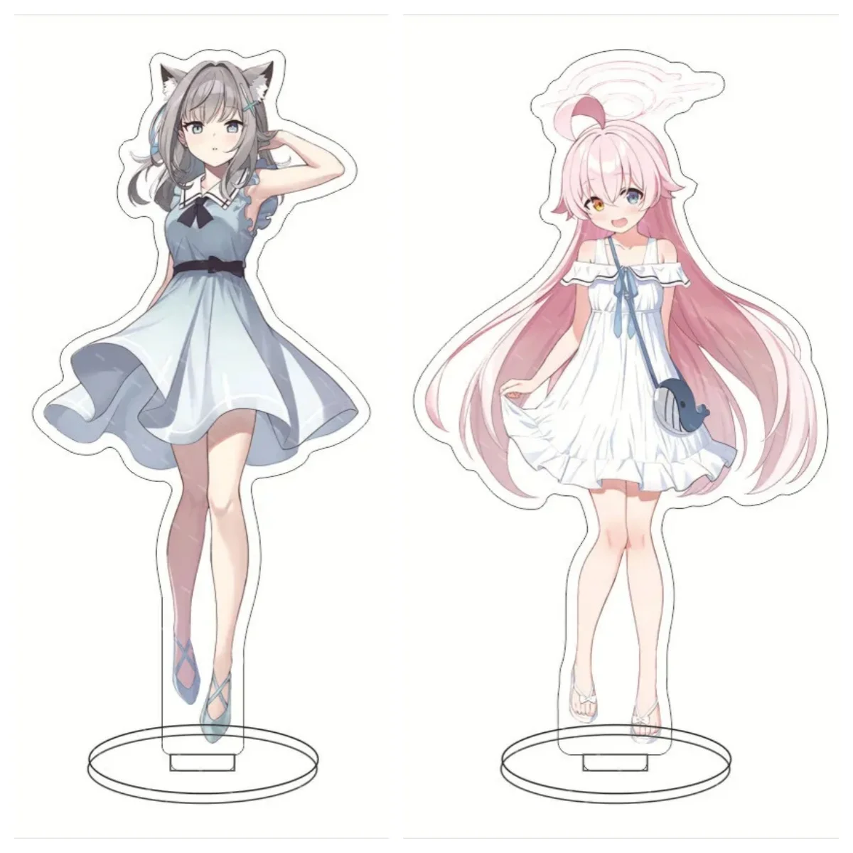 Anime Blue Archive Sunaokami Shiroko Takanasi Hosino Acrylic Stand Ornaments Action Game Figures Cartoon Model Christmas Gifts