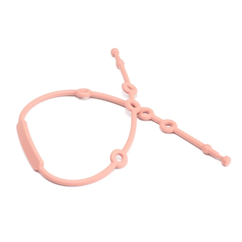 N80C Silicone Chain Fastened Strap for Baby Pacifier Teething Clip Newborn Teether Chain Nipple Holder Nursing Accessories