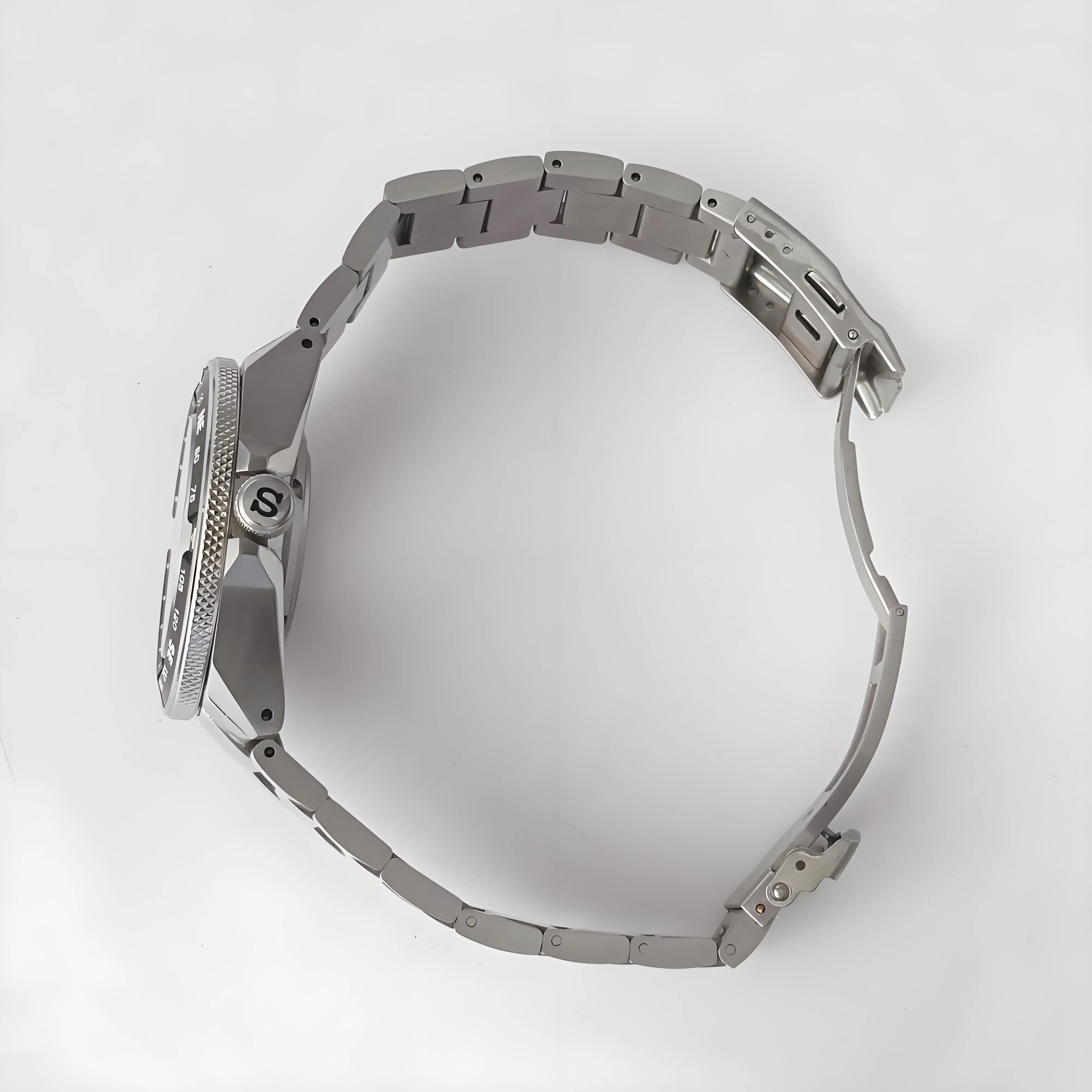 Samurai King Custodia NH35 Custodia adatta NH34 NH35 NH36 4R 6R Movimento Orologio con zaffiro Specchio Cassa per orologio in acciaio inossidabile argento