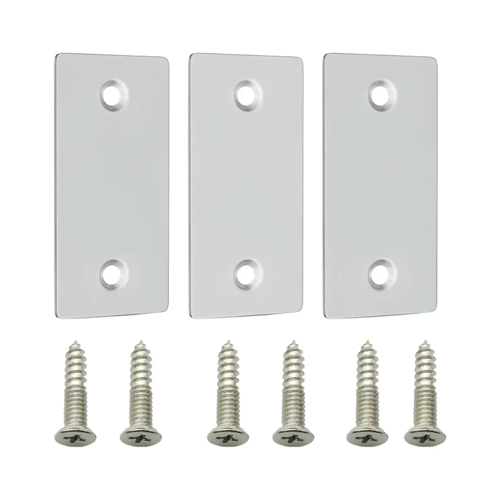 Edge Filler Plate in Stainless Steel for Securing and Finishing Door Frame Edges After Hardware Relocation or Removal