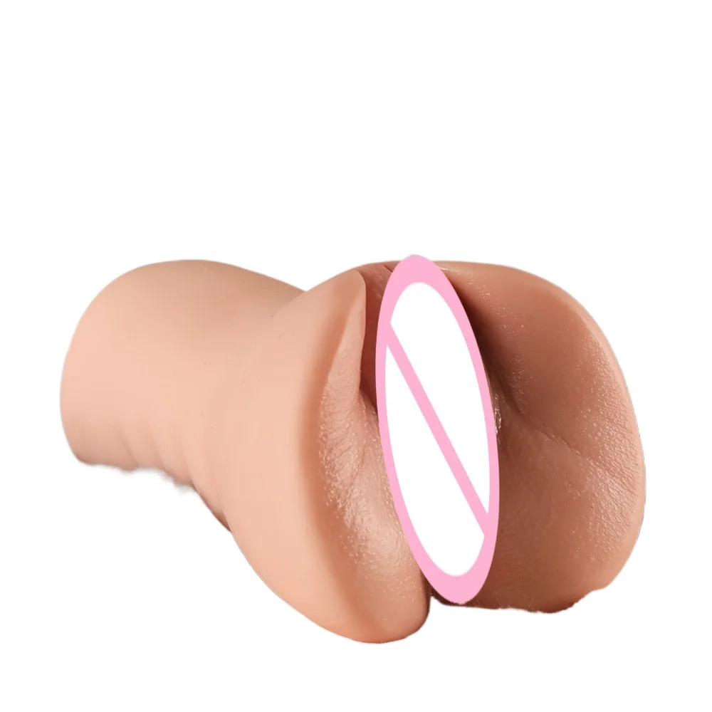 Silicone Male Masturbation Cup Realistic Artificial Vagina Anime Simulation Pocket Pussy Aircraft Cup Hip Model Sex Toys For Men