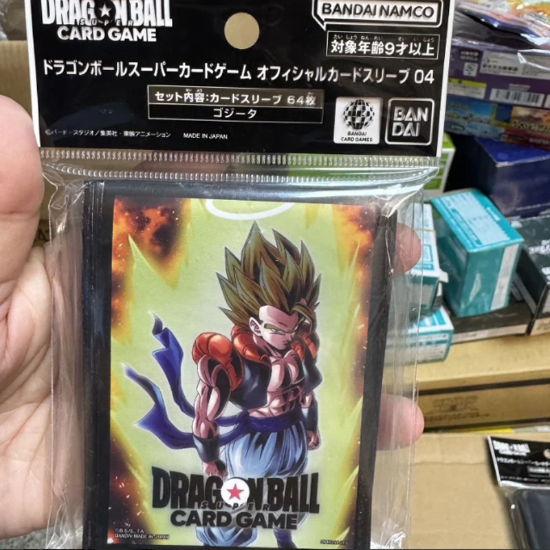2026 New Bandai Official Dragon Ball Super Card Sleeves 64pcs Gogeta Son Goku TCG Protector Anime Collectible Gift Toys view 2