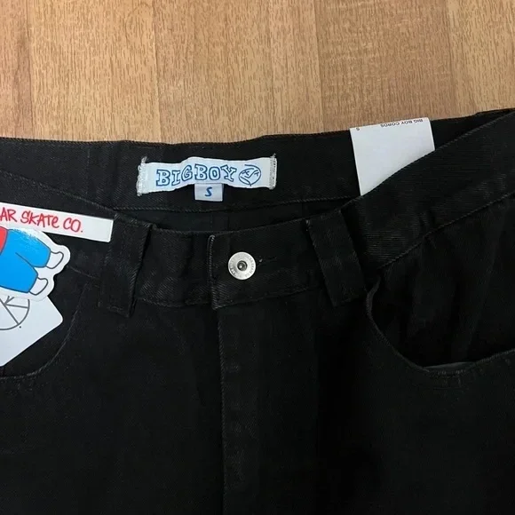 Hip Hop Y2K Polar Big Boy Jeans Pants Cartoon Graphic Embroidery Baggy Jeans Mens Womens Harajuku High Waisted Wide Trouser