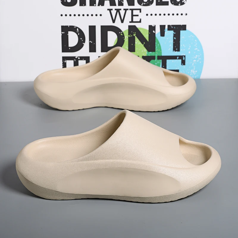 

Cloud Feel EVA Slippers Couple Closed Toe Anti-slip Thick Sole Casual Trendy All-match Indoor Outdoor Daily Slippers