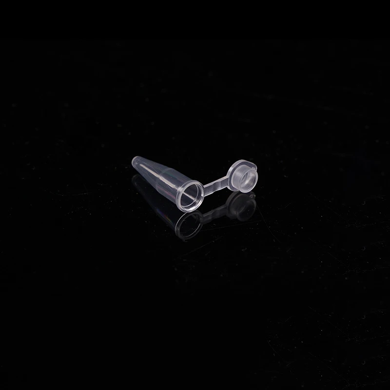 Imagem -05 - Tubos de Plástico Transparente Micro Centrífuga Tubos de Teste Experimental Recipiente para Ciência ou Laboratório Tampa 0.2ml 1000 Pcs