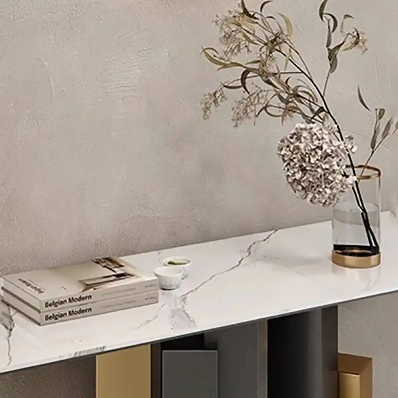 

Italian Unique Luxury Table Entryways Exquisite Glamour Trendy Console Table Simple Beauty Schreibtisch Living Room Furniture