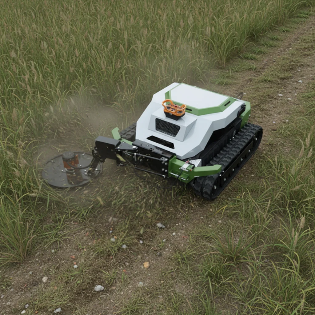 Customize RC Tracked Lawn Mower Compact Crawler Mower Garden Orchard Use Fast Delivery