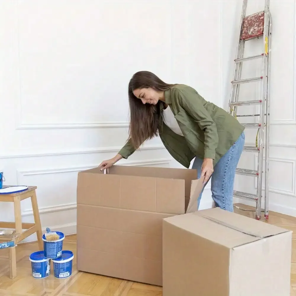 صناديق مموجة طويلة مقاس 17 × 6 × 6 بوصة، صناديق شحن بنية ECT-32 25/حزمة