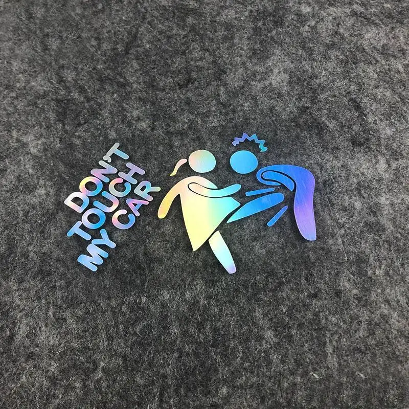 

don't touch my car stickers Personality scratch shade reflective decorative stickers
