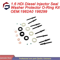 1.6 HDi Diesel iniettore guarnizione rondella Protector O-Ring Kit per Peugeot 207 307 407 Partner Citroen C2 C3 Xsara 1982A0 198299