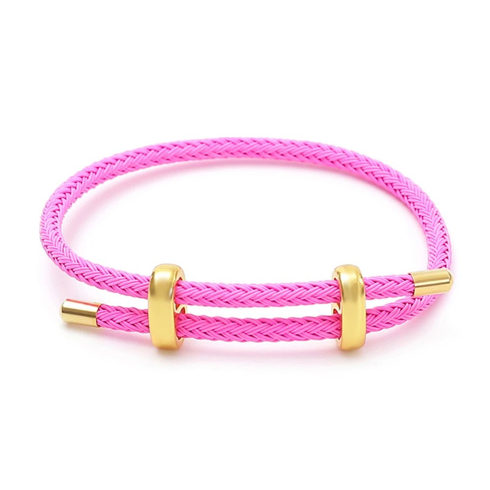 Handmade Woven Wire Rope Adjustable Bracelet, Luxury Gift