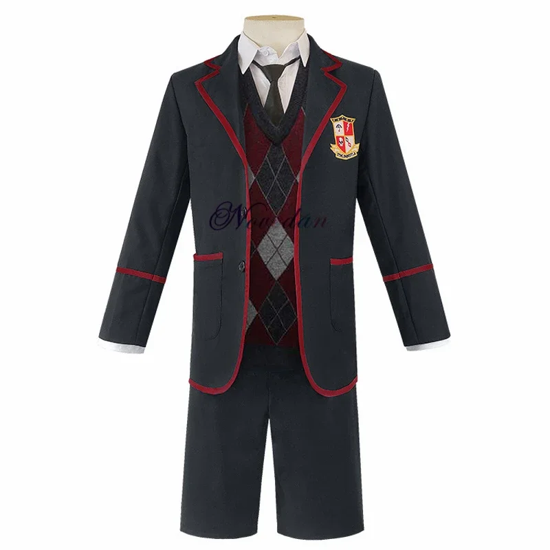 New Comics The Umbrella Academy Cosplay Costume Men Woman Anime College School Uniform Jacket Shirt Dress OA2336