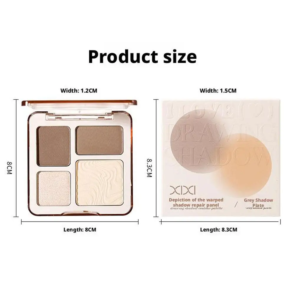 Four-color highlight three-dimensional contouring palette face brightening highlight shadow comprehensive palette