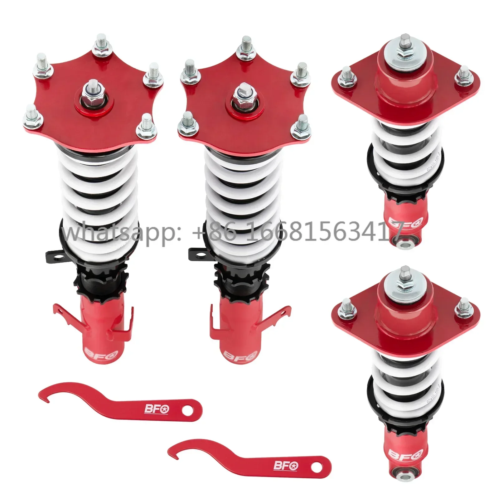 

Front Rear Coilover Shock Absorber Set O/S For Honda CRV CR-V 2007-Onwards New