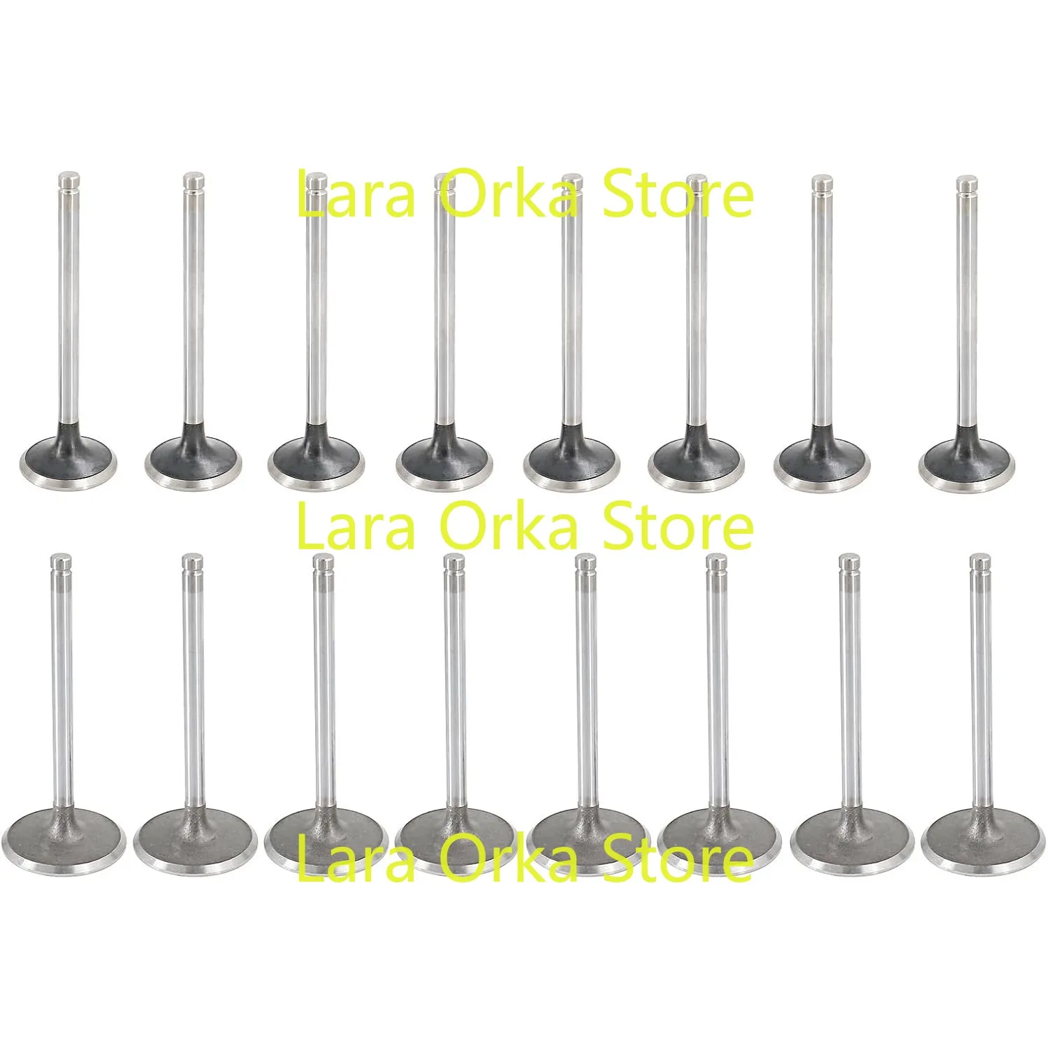 

16 Pcs Intake Valves & exhaust valves set Compatible with GM LS V8 4.8L 5.3L 6.0L 2005 2006-2009 Replace 12550458 12550457