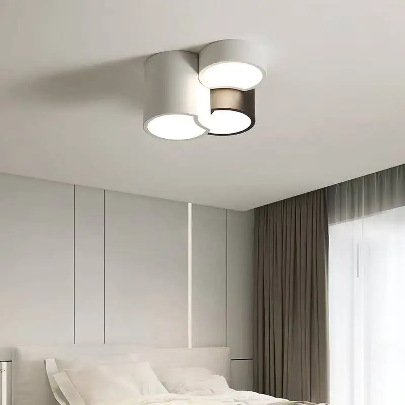 

Modern Creative Design Geometric Led Ceiling Lamp 3 Head Lamps For Bedroom Cloakroom Room Decoration Interior Lighting Fixtures