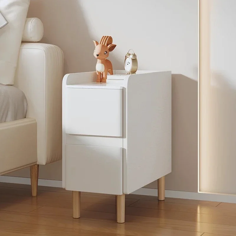 Design Minimalist Nightstands Aesthetic Pretty Simple Mobile Bedroom Nightstands Mini Small Smart Table De Chevet Home Furniture