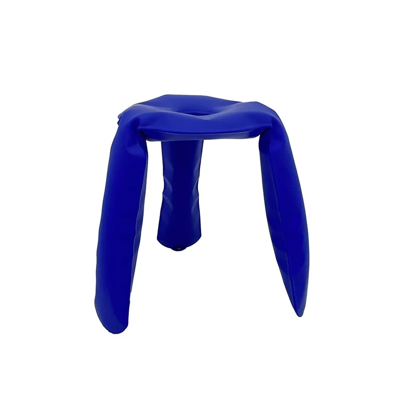 

Simple light luxury modern designer inflatable stainless steel balloon tripod stool living room entrance household stool