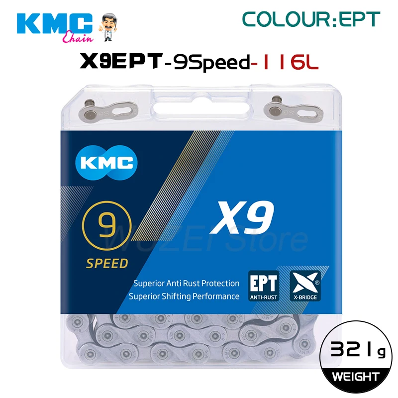 KMC Anti-rost Bike Kette X8/X9EPT/X10EPT/X11EPTMTB Rennrad Kette Für FUCHS Spezialisiert Dahon merida TREK Riesen SCOTT Cannondale – Detail 4