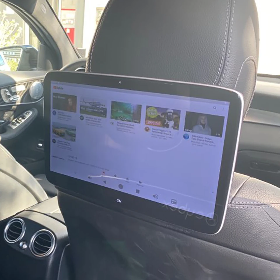 8-Core HD Android 12.0 Car Headrest Monitor WIFI Car Video Player Bluetooth Rear Seat Entertainment System For Mercedes GLS X167