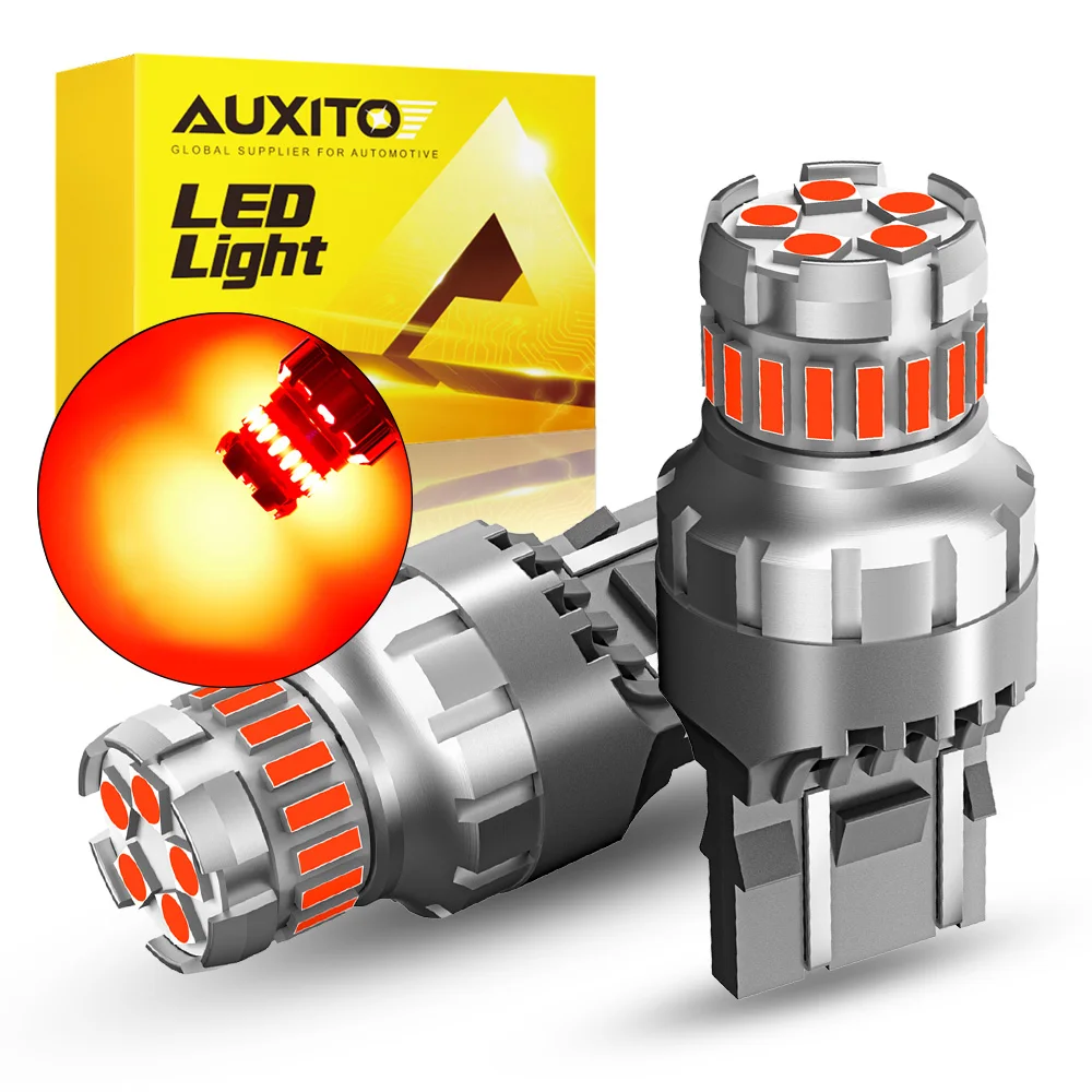 AUXITO 2Pcs 7443 LED Brake Light T20 W21/5W W21W 7440 LED Bulb Strobe Flash Red White Backup Lights For Toyota Corolla Camry