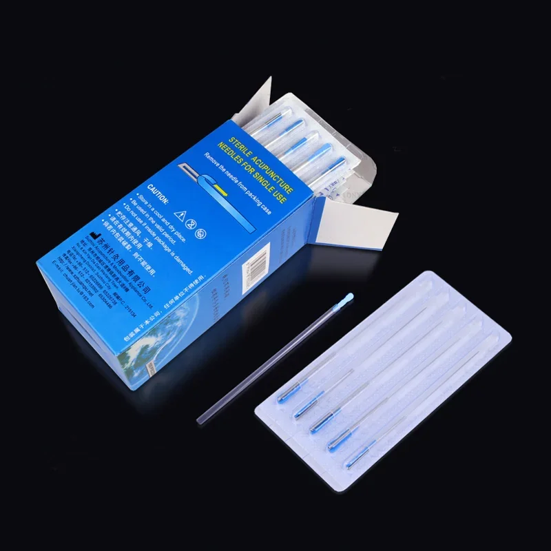 Wholesale 1000Pcs=10Box Sterile Acupuncture Acupoint Therapy Needle Single Use Guide Tube