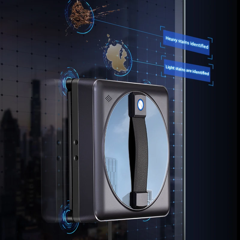 Умный электрический пылесос с четырьмя насадками, робот-пылесос, автоматическая четыре автоматическая мойка окон с распылением воды для эффективной уборки