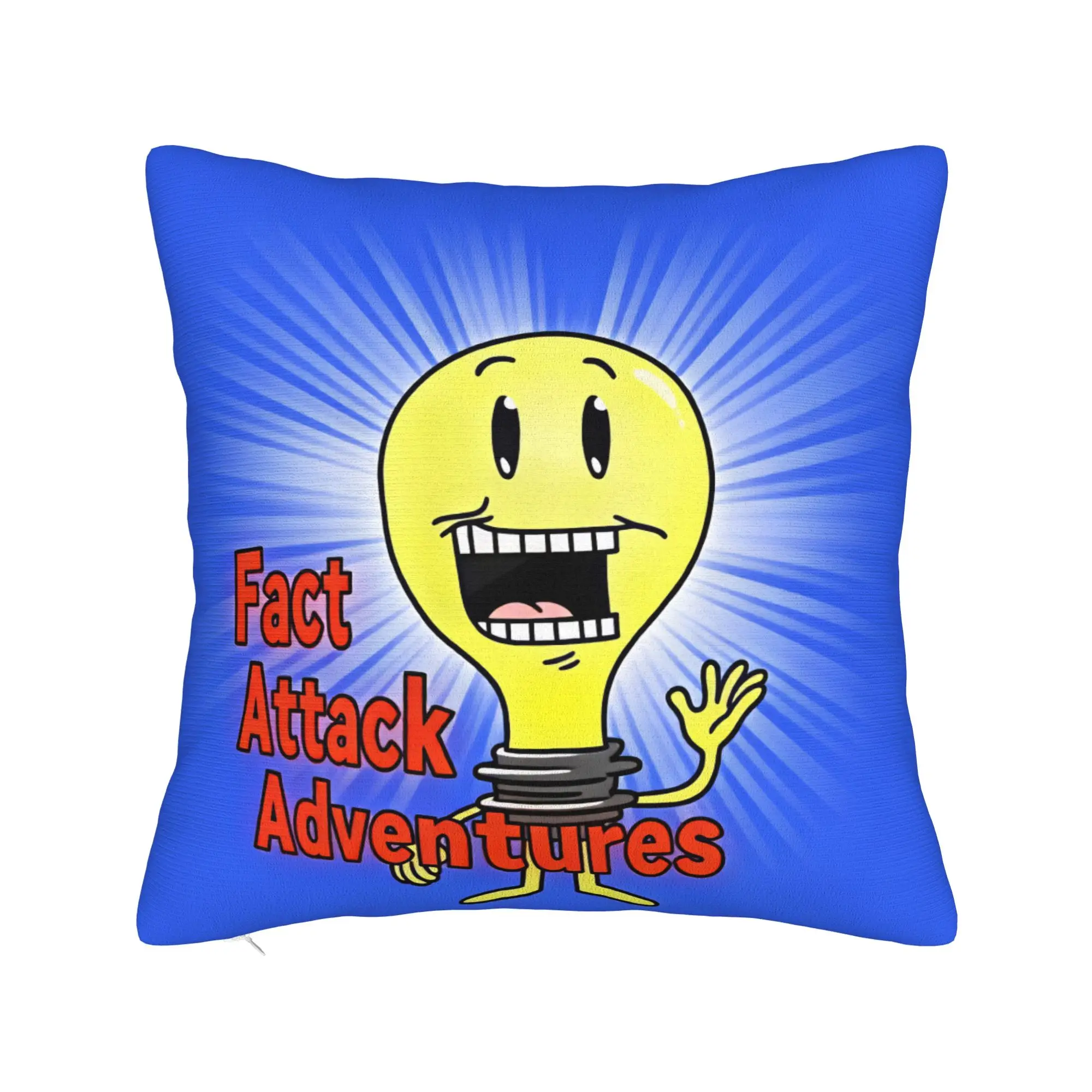 Pillow Case Fact Attack Adventures Graphic  Pillow Cover For Couch Sofa Bedroom Fashion Pillowcases