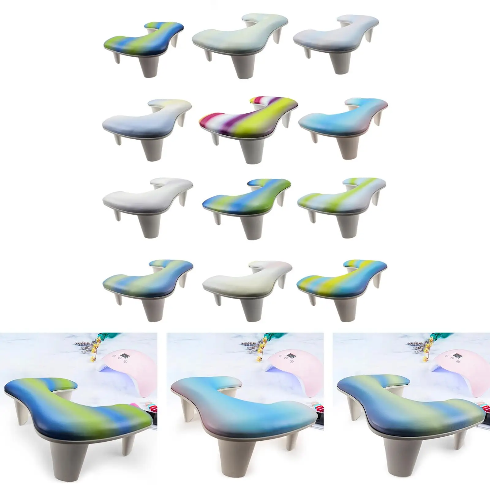 Nail Art Hand Pillow Non Slip Salon Hand Rest Cushion for Nail Beginner Home