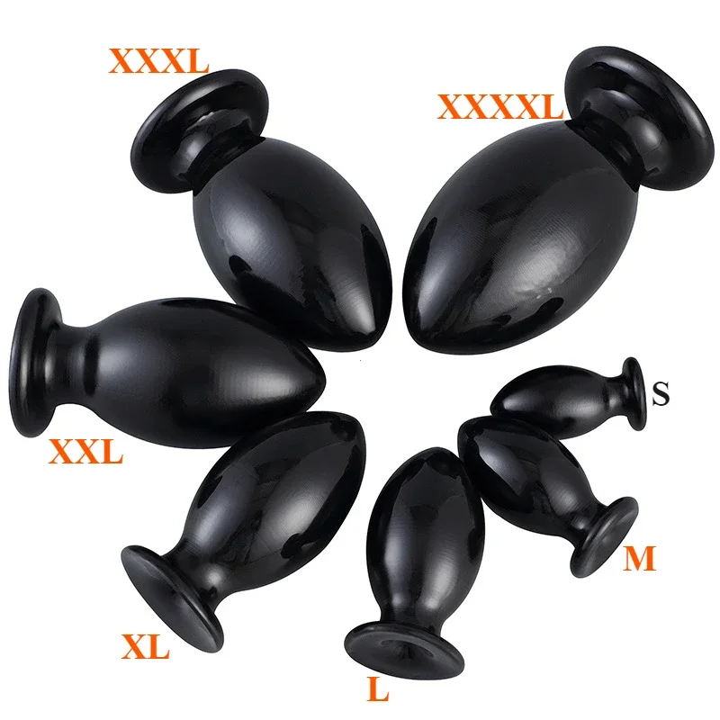 6 Size Buttplugs Anal Beads Balls Cunt Plug Dilatador Anal Plug Sex Toys Small And Big 9.5cm Huge Anal Plug Toys For Women Men